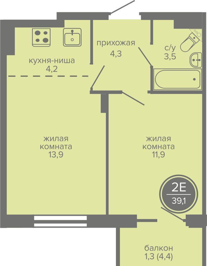 квартира г Пермь р-н Индустриальный ш Космонавтов 309а ЖК «Мир» корп. 1 фото 1