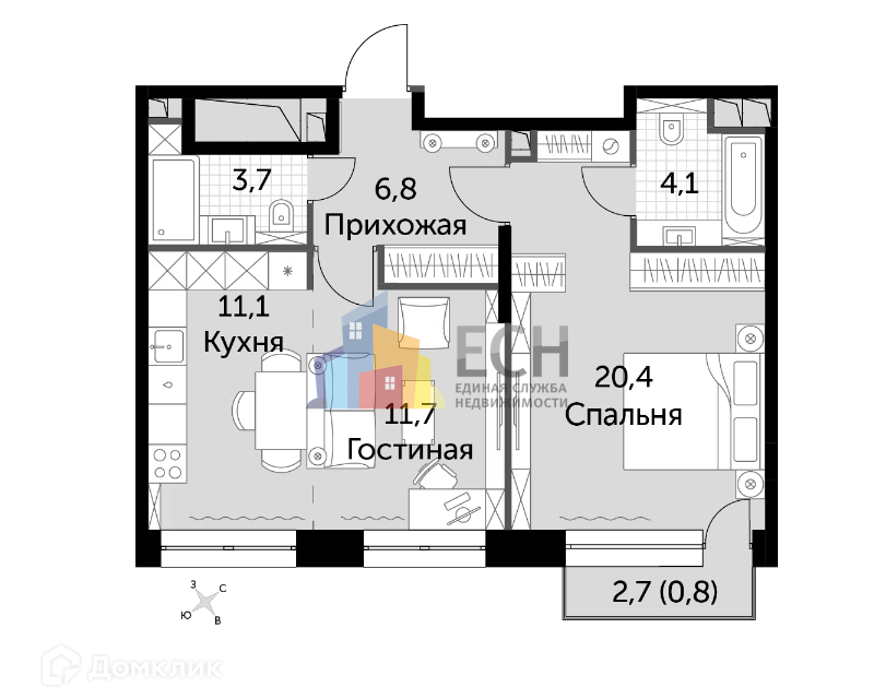 квартира г Москва наб Шелепихинская 34/1 Северо-Западный административный округ фото 2