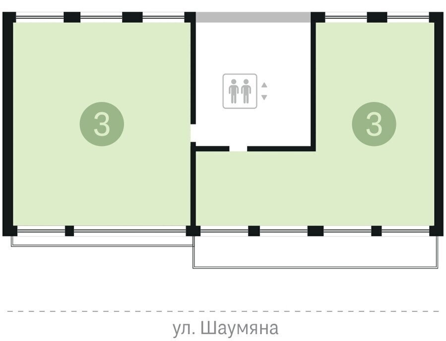 квартира г Екатеринбург р-н Ленинский Чкаловская ул Шаумяна 30 жилой район «Южные кварталы» фото 2