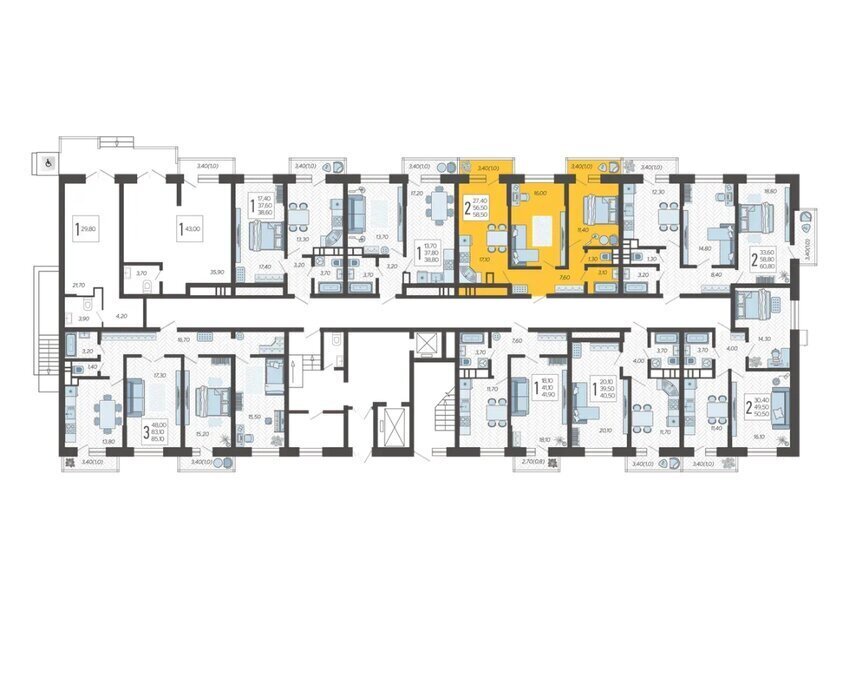 квартира г Краснодар микрорайон 9-й километр ул Ярославская 115к/7 фото 2