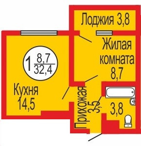 квартира г Оренбург ул Уральская 2/22 городской округ Оренбург фото 10