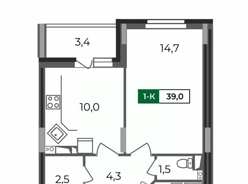 квартира г Владимир р-н Октябрьский б-р Сталинградский 5 фото 1