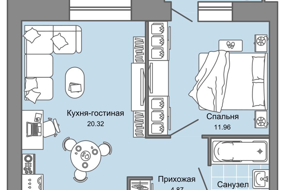 квартира г Киров пер 4 Пятилетки 82 городской округ Киров фото 1