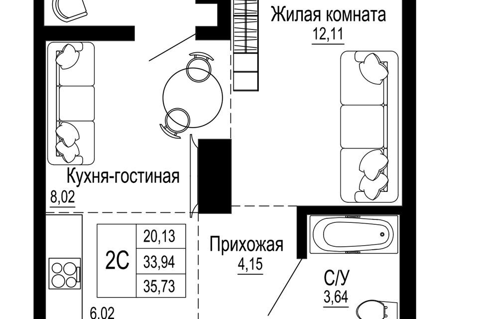 квартира г Ростов-на-Дону ул Привокзальная 3б Ростов-на-Дону городской округ фото 1