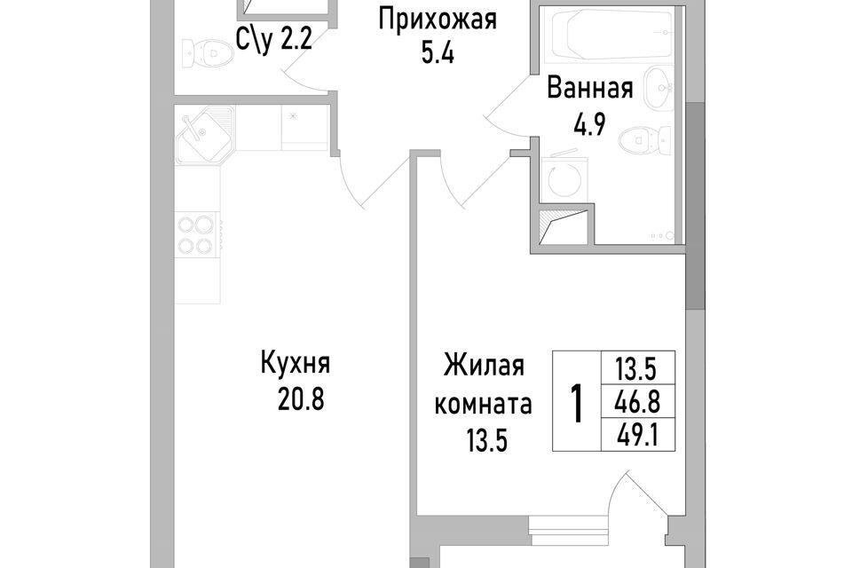 квартира г Липецк Строящийся жилой дом, городской округ Липецк фото 1