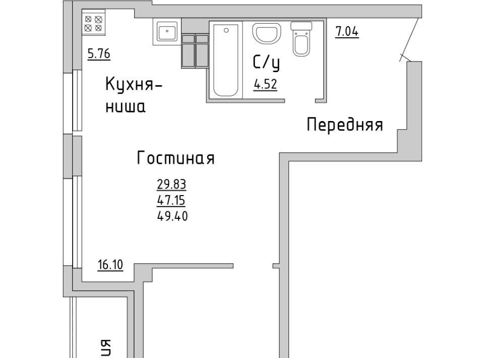 квартира г Набережные Челны р-н Комсомольский тракт Сармановский 27а фото 1