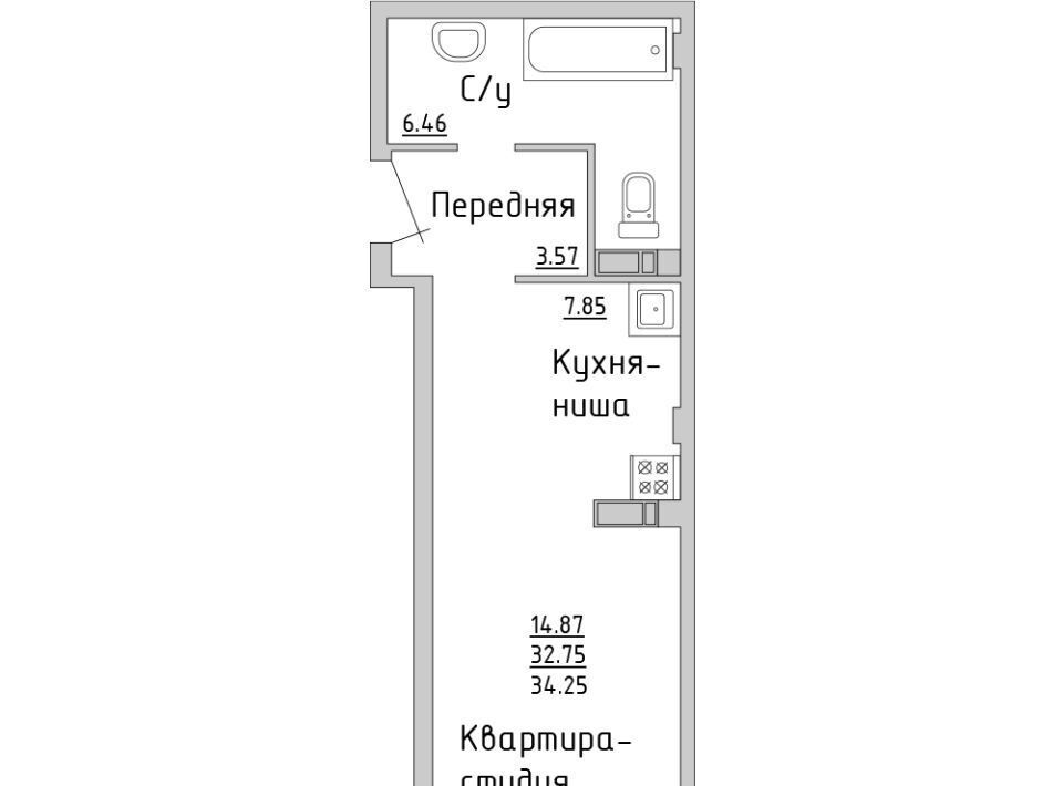 квартира г Набережные Челны р-н Комсомольский тракт Сармановский 27а фото 2