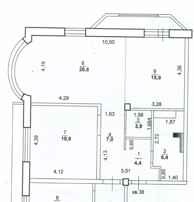 квартира г Оренбург р-н Ленинский ул Краснознаменная 47 фото 26