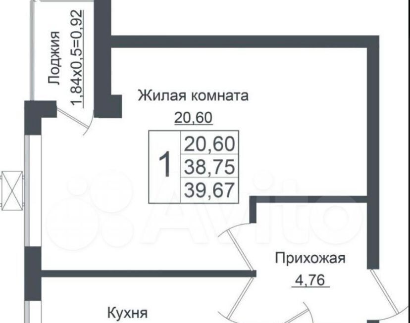 квартира г Краснодар р-н Прикубанский ЖК «Европа-Сити» фото 1