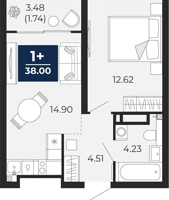 квартира г Тюмень ул Фармана Салманова 24 фото 1