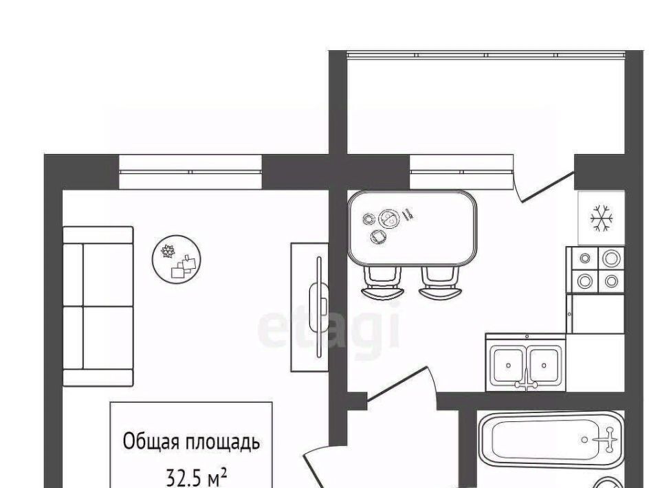 квартира г Новосибирск Заельцовская ул Тюленина 24/1 фото 12