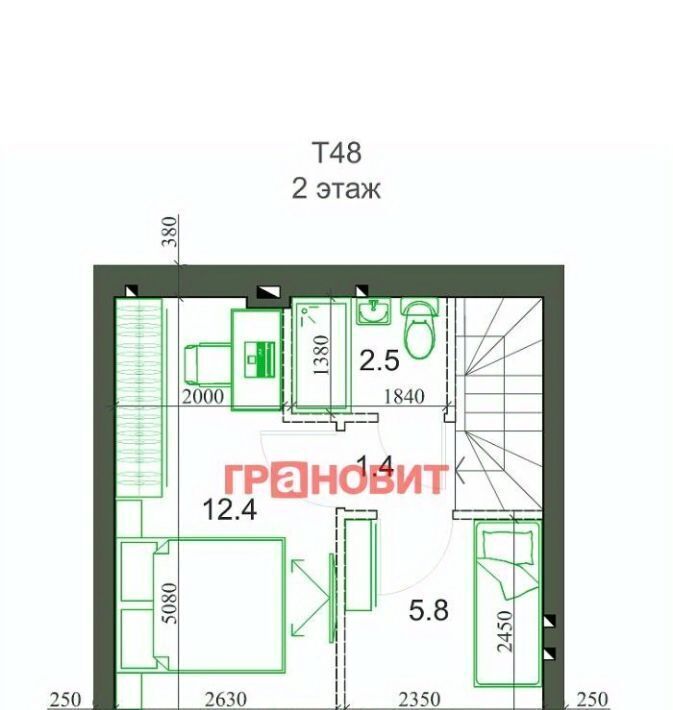 квартира р-н Новосибирский с Новолуговое мкр Березки 2 5-й кв-л, 37/2/1 фото 11