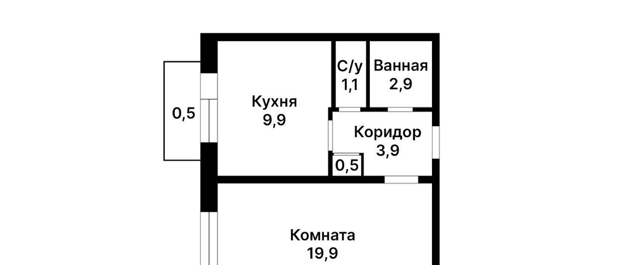 квартира г Москва метро Рассказовка Московский г., ул. Москвитина, 1к 2 фото 2