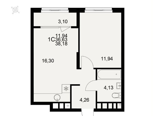 квартира р-н Московский ул Бирюзова 10а фото