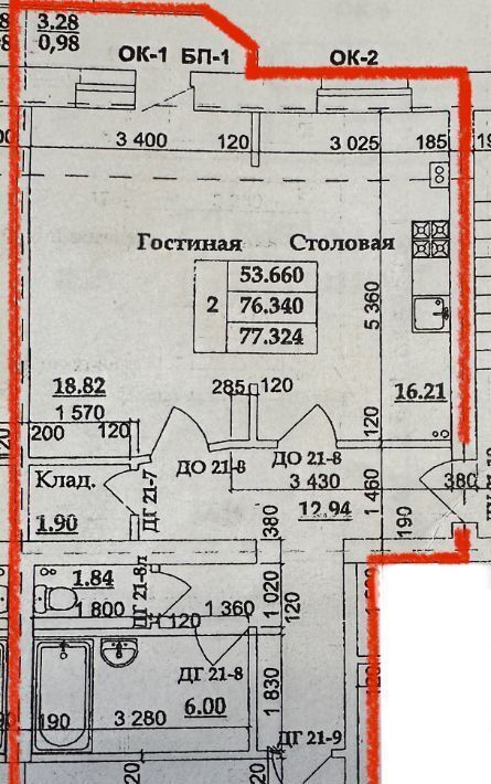 квартира г Калуга р-н Ленинский пер Воскресенский 26а фото 9