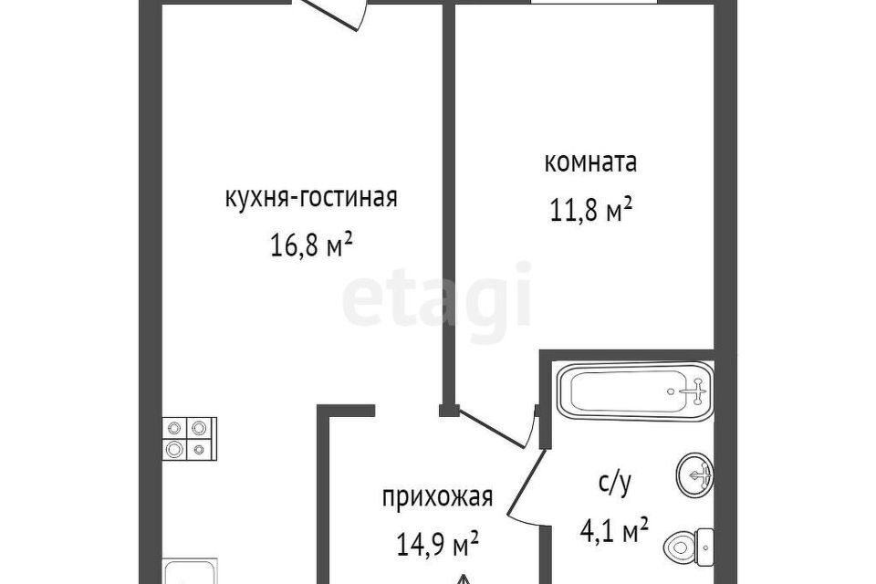 квартира г Екатеринбург р-н Орджоникидзевский ул Стачек 4 апарт-комплекс на ул. Стачек-Фронтовых Бригад Екатеринбург, муниципальное образование фото 8