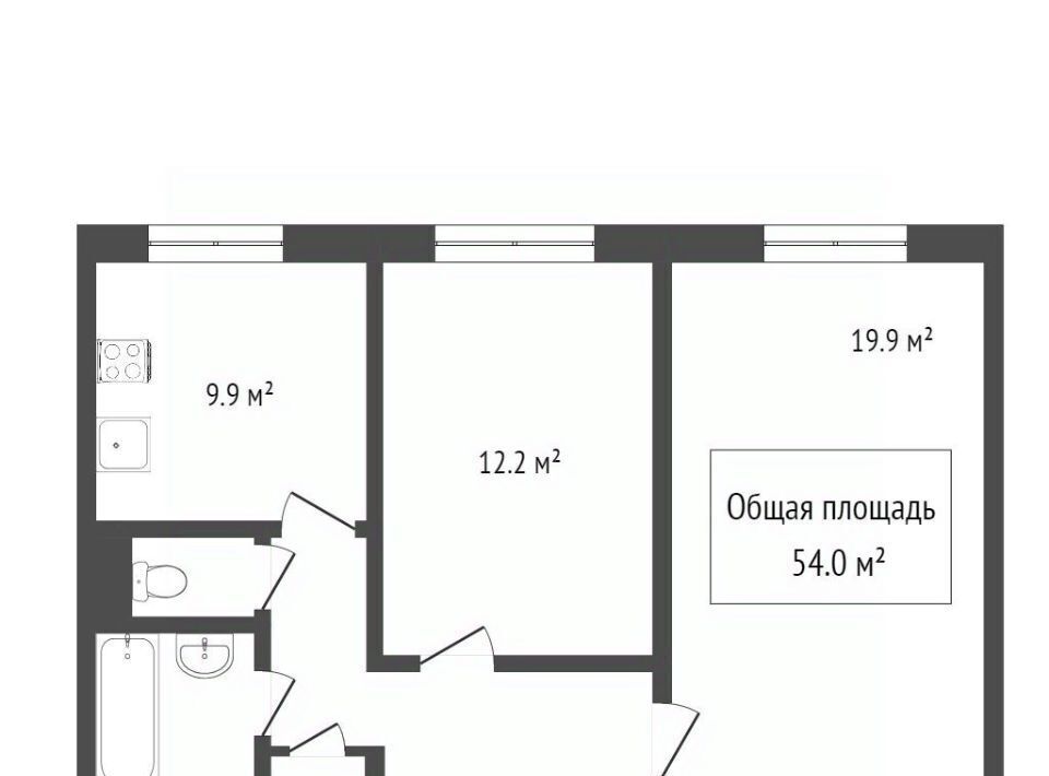 квартира г Томск р-н Ленинский Каштак ул 79-й Гвардейской дивизии 11 фото 11