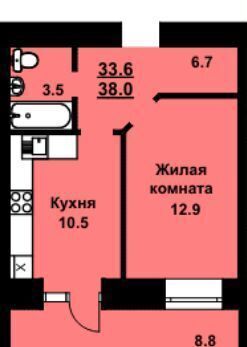 квартира р-н Благовещенский с Чигири ул Василенко 3/3 микрорайон «Тепличный» Благовещенск фото 3