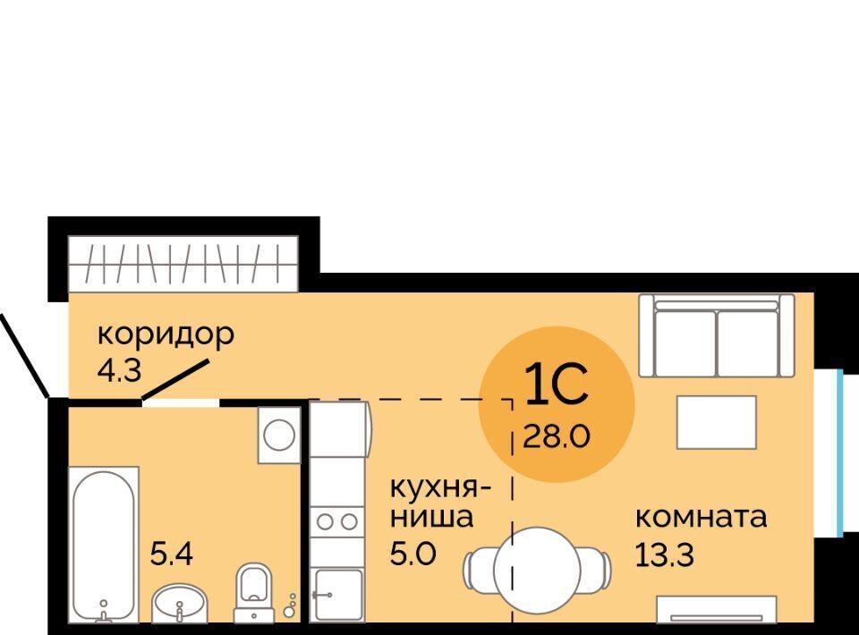 квартира г Пермь р-н Свердловский ул Яблочкова 5к/4 фото 1