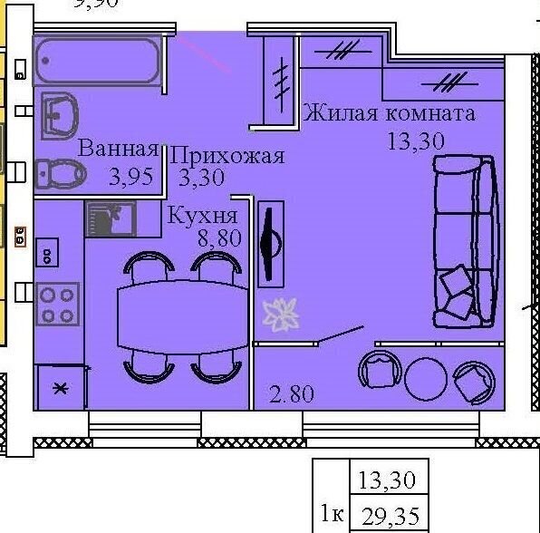 квартира р-н Ивановский г Кохма ул Тимирязева 31/1 микрорайон «Просторный» Просторный микрорайон фото 1