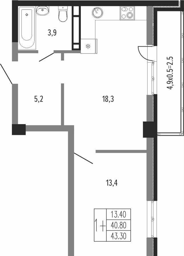 квартира г Краснодар р-н Прикубанский ул Круговая 4/1 корп. 4 фото 1