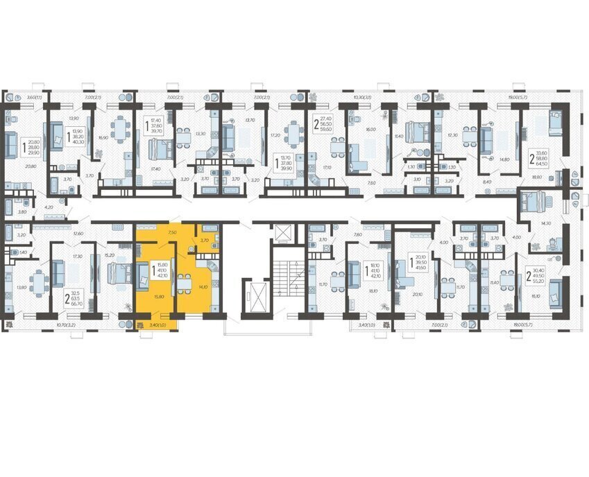 квартира г Краснодар микрорайон 9-й километр ул Ярославская 115к/2 фото 2