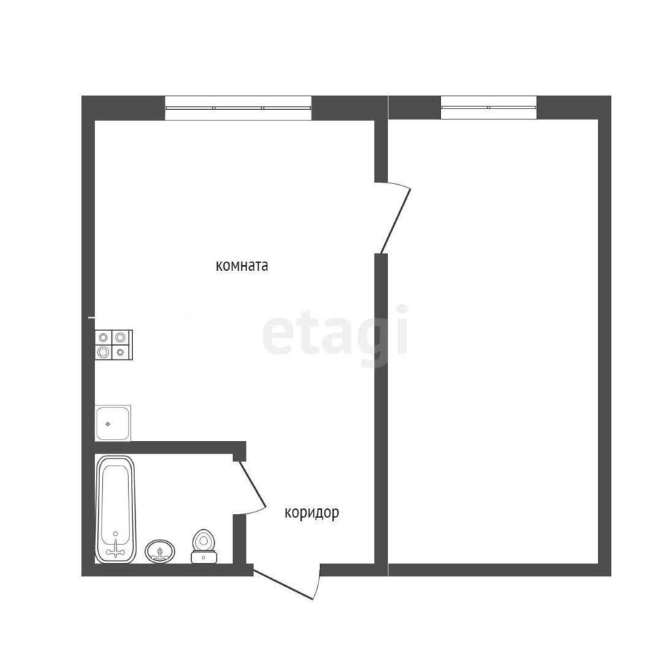 квартира г Юрга ул Кирова 20а фото 14