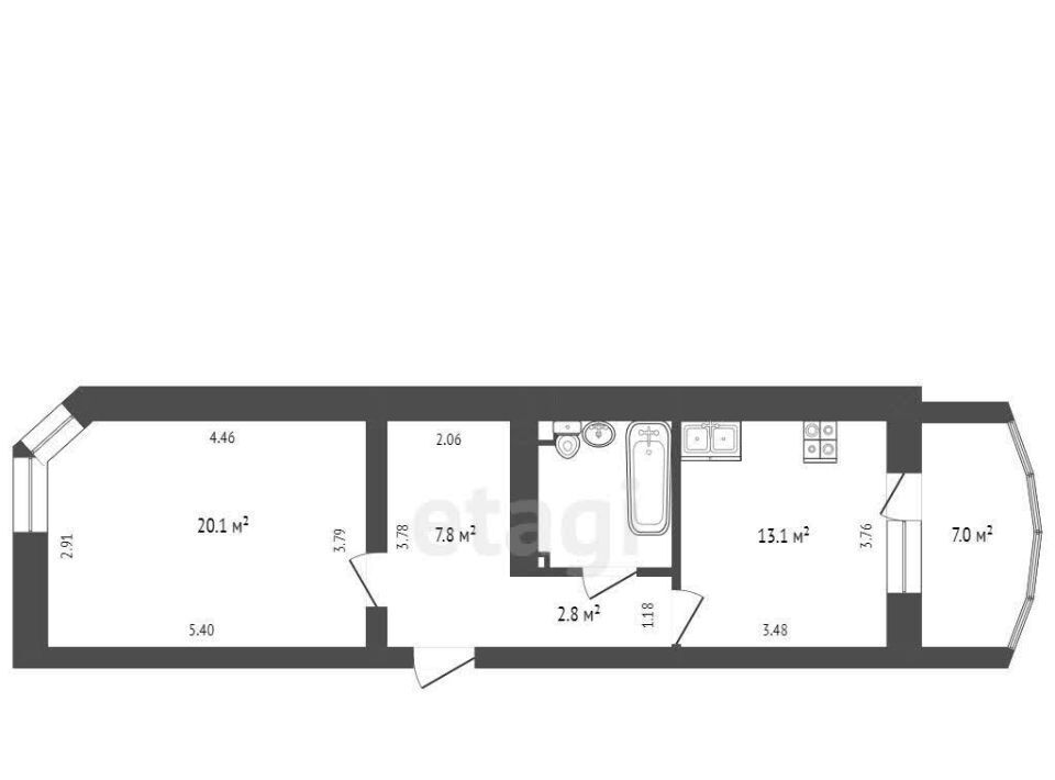 квартира г Тюмень р-н Калининский ул Московский тракт 143к/7 фото 2