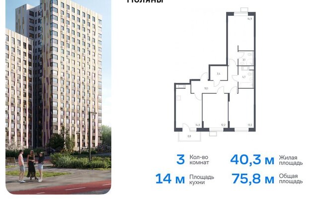 ЖК «Цветочные Поляны Экопарк» ТиНАО Филатов Луг, Филимонковский район, к 2 фото