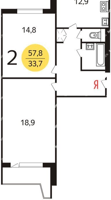 квартира г Москва метро Алма-Атинская ул Алма-Атинская 9к/2 фото 1