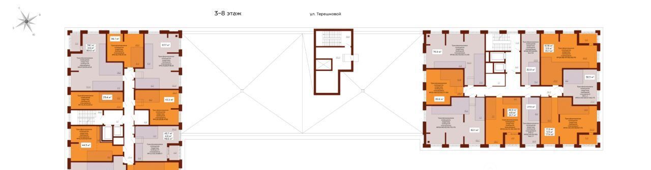 квартира г Кемерово р-н Ленинский ул Терешковой 39к/5 ЖК «Уютный Квартал» фото 10