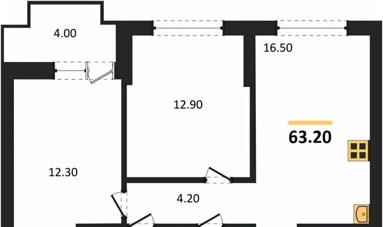 квартира г Воронеж р-н Железнодорожный б-р Содружества 1 фото 1