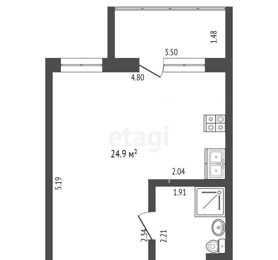 квартира г Хабаровск р-н Индустриальный ул Суворова 40/1 фото 20