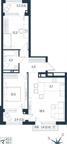 квартира р-н Индустриальный ул Космонавта Беляева 17 фото