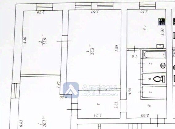 квартира г Тюмень р-н Калининский ул Мира 2а Калининский административный округ фото 23