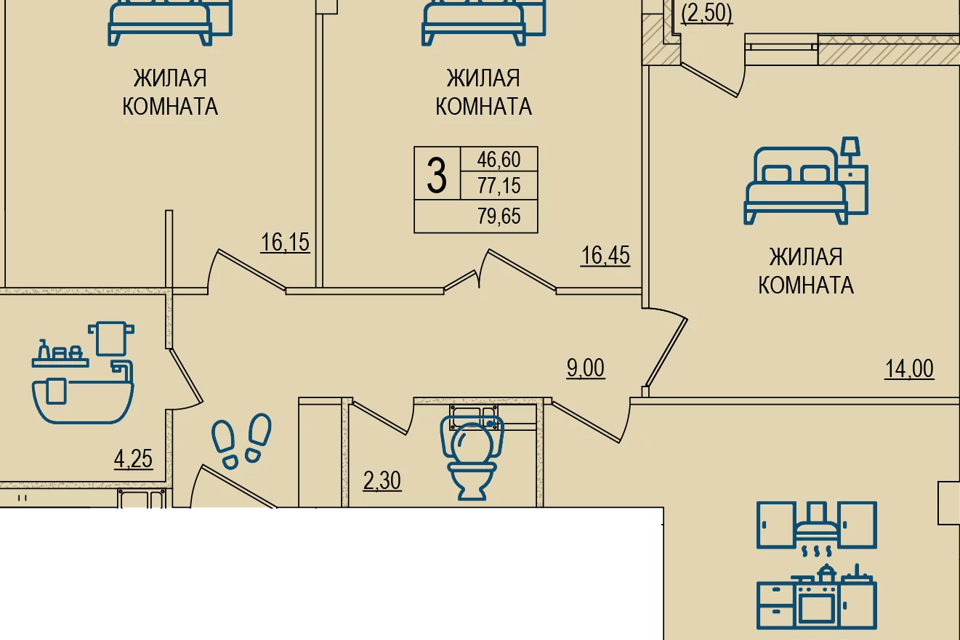 квартира г Волжский городской округ Волжский, Строящийся жилой комплекс Горизонт фото 1