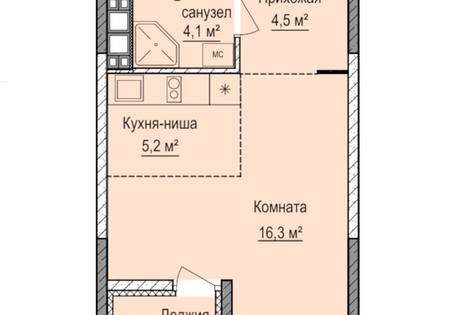 квартира г Ижевск р-н Устиновский Автопроизводство Ижевск городской округ, Строящийся жилой дом фото 1