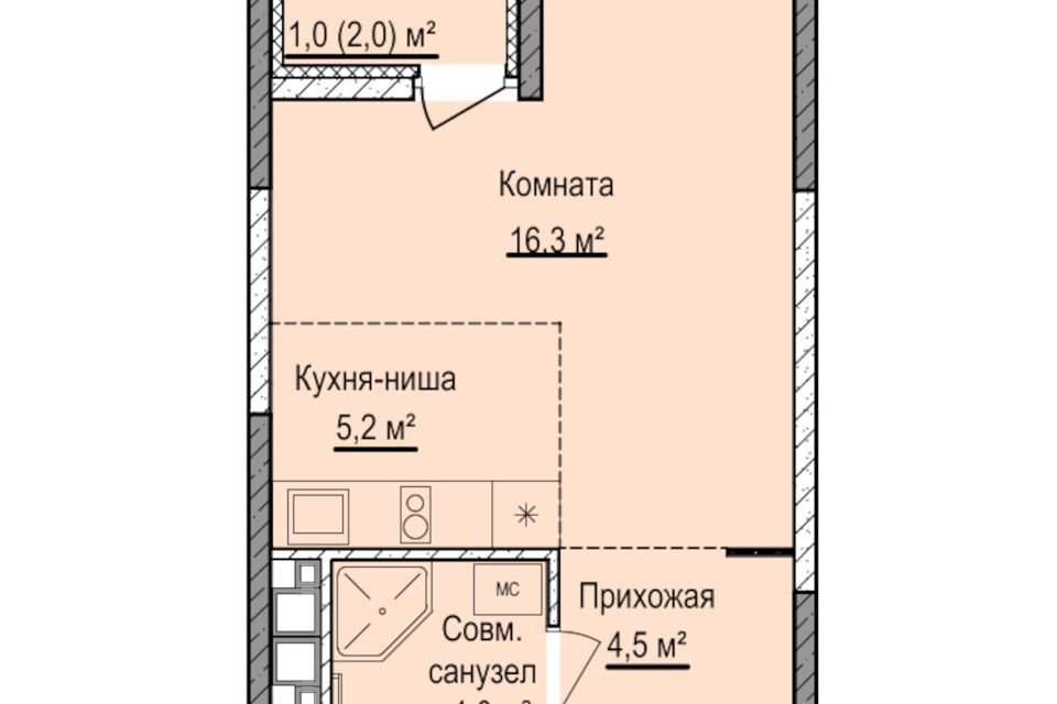 квартира г Ижевск р-н Устиновский Автопроизводство Ижевск городской округ, Строящийся жилой дом фото 1