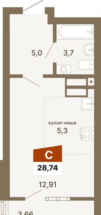 квартира г Екатеринбург р-н Верх-Исетский ул Волгоградская 1/2 ЖК «Трилогия» фото 1