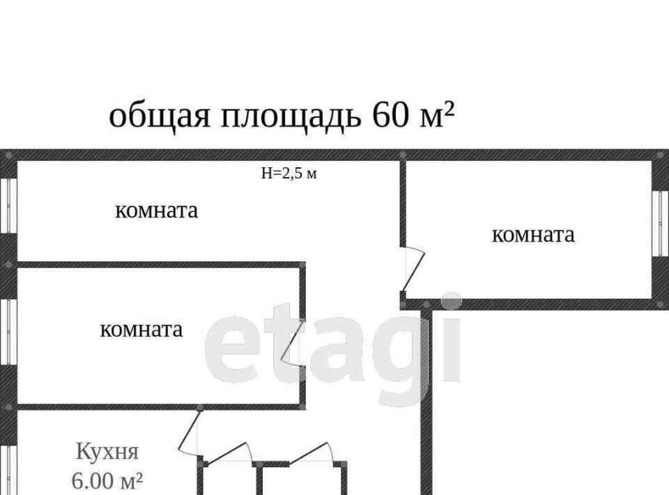 квартира г Кострома ул Сусанина Ивана 37 фото 2