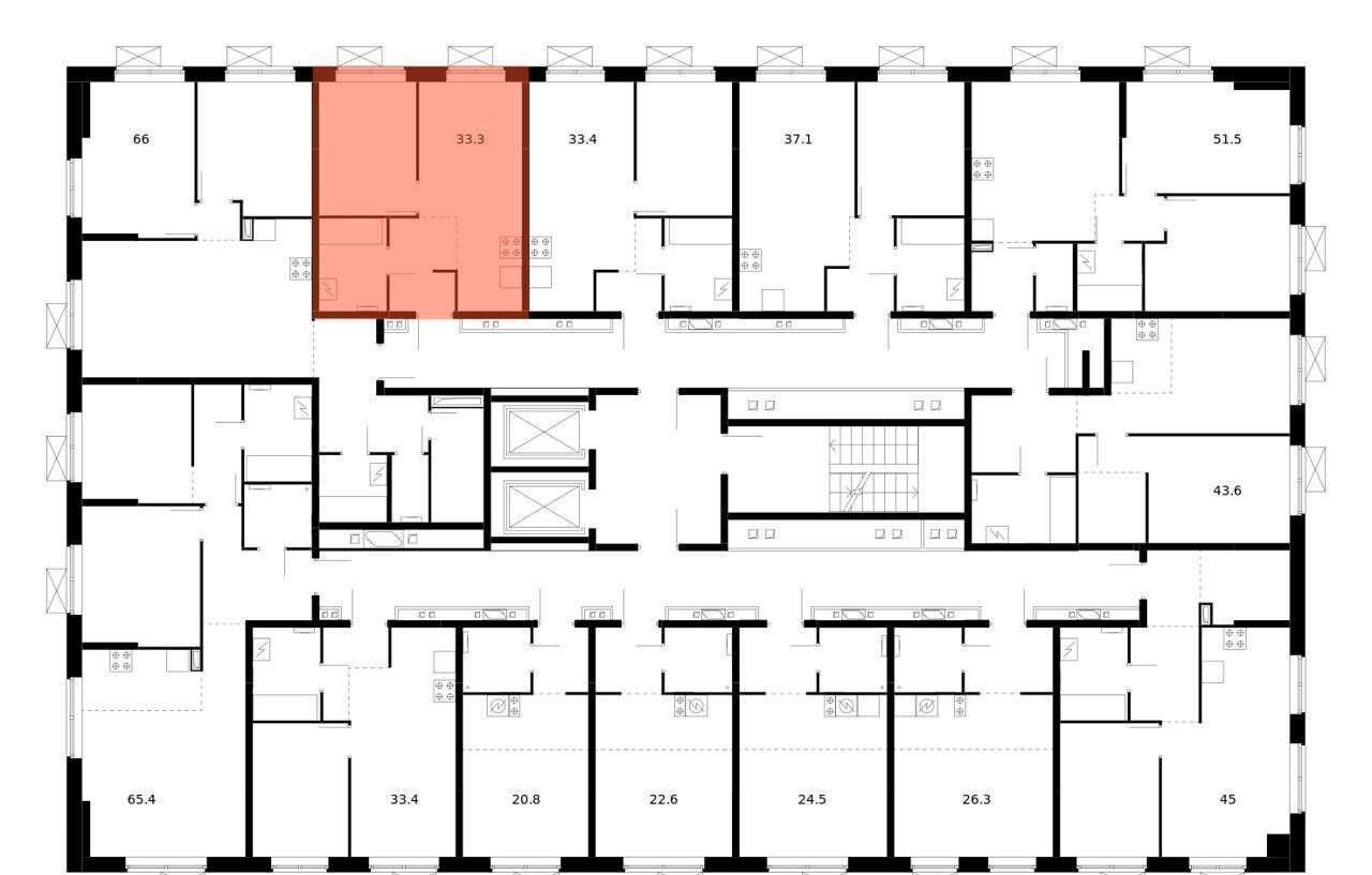 квартира г Одинцово ЖК Одинцово-1 1 Одинцово, корп. 1. 27 фото 2