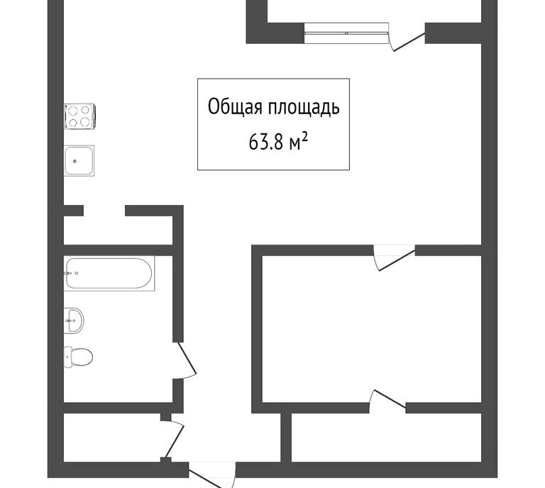 квартира г Томск р-н Советский ул Тверская 17/1 фото 10