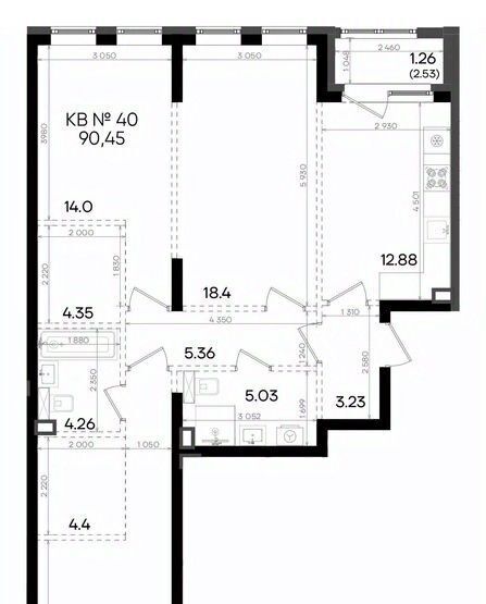 квартира г Казань метро Горки ул Аделя Кутуя 181ж фото 1