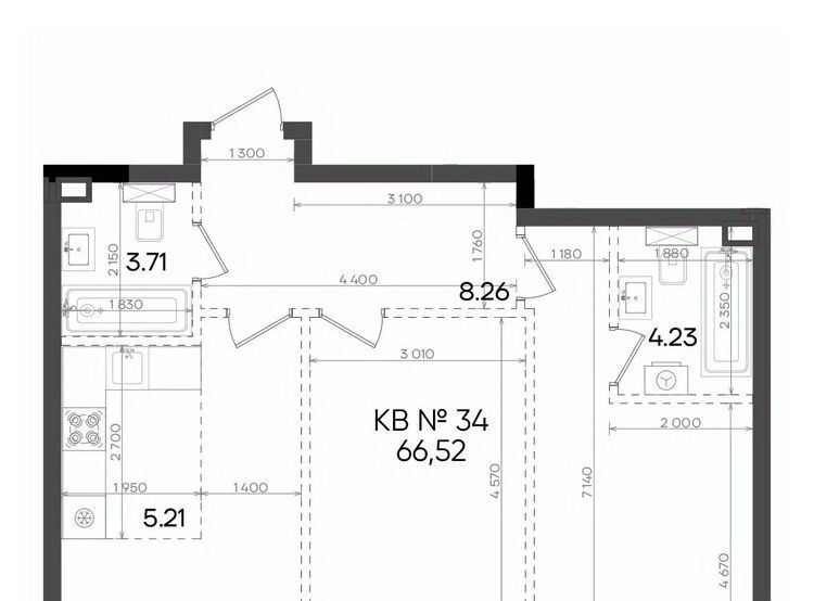 квартира г Казань метро Горки ул Аделя Кутуя 181ж фото 1