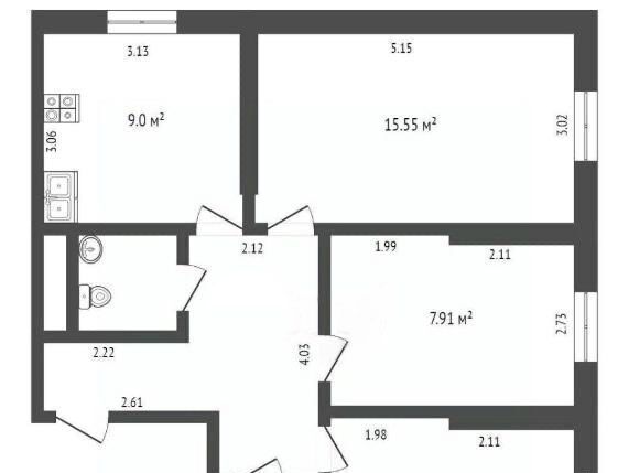 квартира г Москва метро Аннино ш Варшавское 141ак/5 фото 30