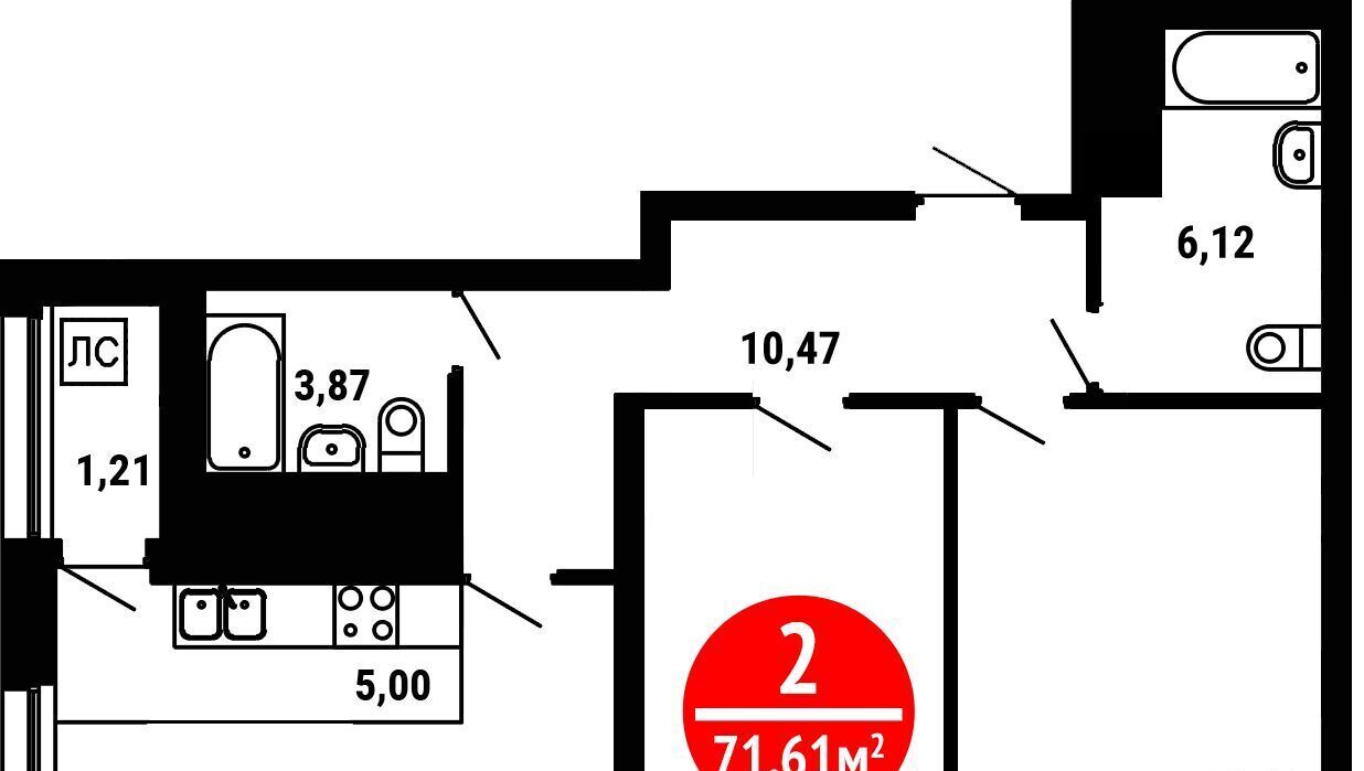 квартира г Уфа р-н Ленинский ул Природная 28/1 ЖК «8 марта» фото 1