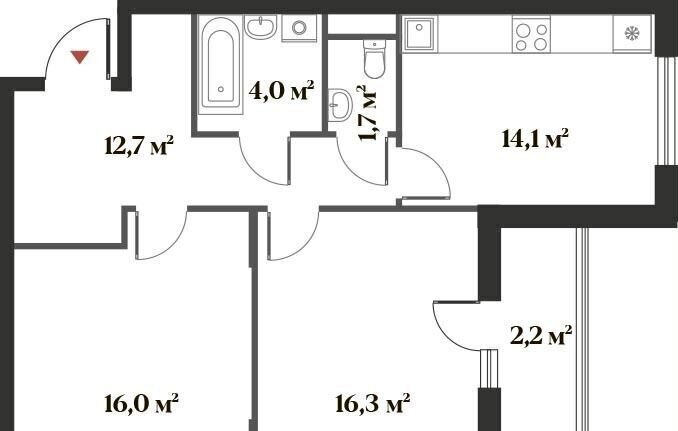 квартира г Красногорск мкр Опалиха ул Новая Московская 49 корп. 1 фото 1