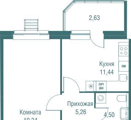 квартира г Одинцово ЖК «Одинбург» Одинцово фото 3