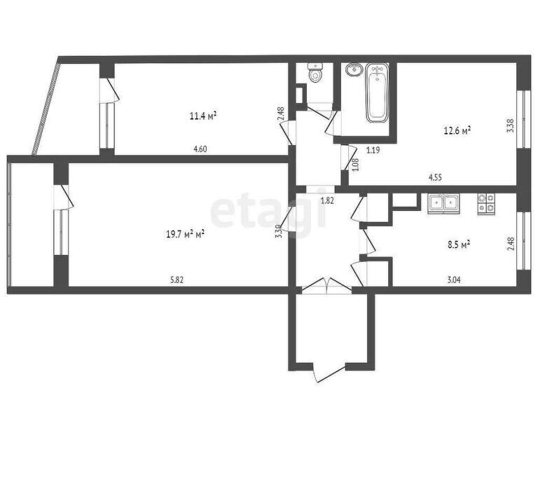 квартира г Краснодар ул им. Мачуги В.Н. 166/2 фото 11