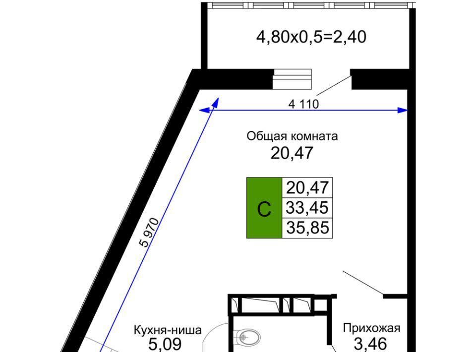 квартира г Краснодар р-н Прикубанский ул Ростовское Шоссе 30/7 фото 1